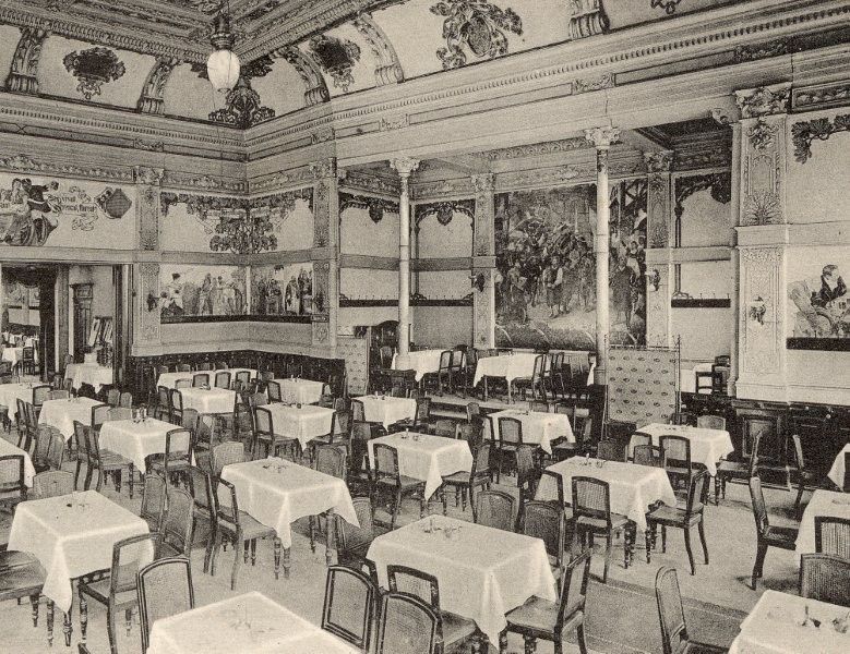 Der Ballsaal am Pfefferberg in historischer Aufnahme